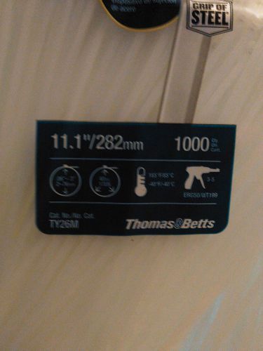 Thomas &amp;Betts cable tie Steel Grip 40lb ty26m bag of 1000 ties
