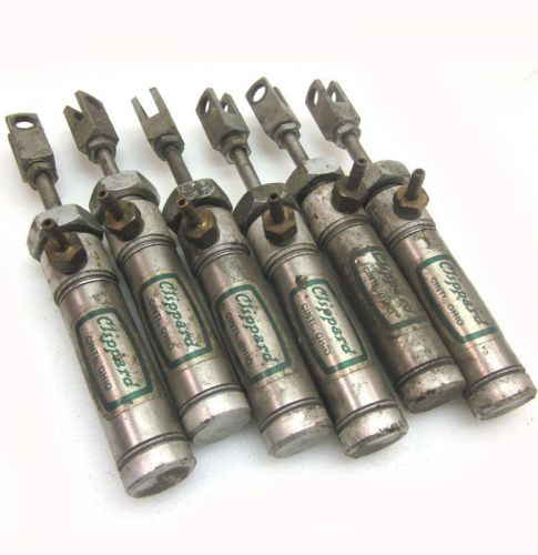 Lot of 6 Clippard SRR-12 Pneumatic Cylinder 3/4&#034; Stroke Controller Cylinders