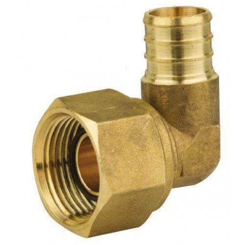 Everflow Supplies PFSL1212-NL 1/2 Inch Pex Barb X 1/2 Inch FIP Nut Swivel Elbow