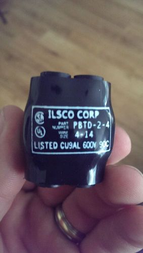 Ilsco pbtd-2-4 4-14awg 600v al or cu insulated dbl tap wire connector for sale