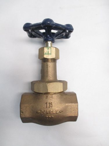 New powell 2608 1-1/4in npt 200 bronze threaded globe valve d410511 for sale