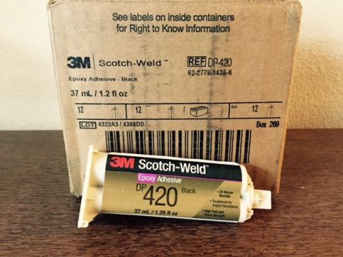 3M Scotch-Weld Epoxy Adhesive DP420 Black, 37 mL, Case of 12