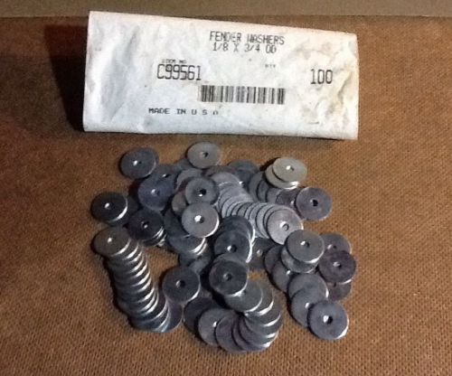 (50) 1/8x 3/4&#034; fender washers (200 pcs) for sale