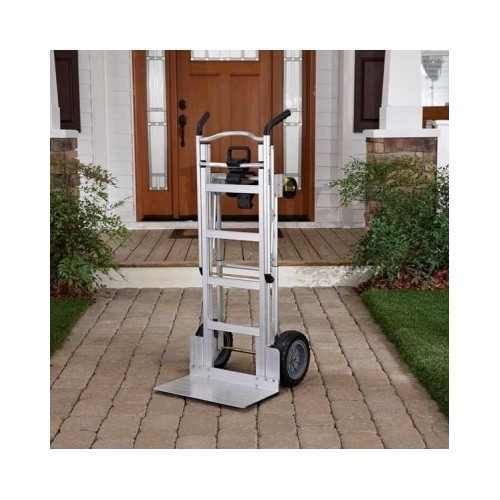 Hand Truck Lightweight 3 in1 Aluminum Dolly 2 Wheel Or 4 Up To 1000 Lbs Foldable