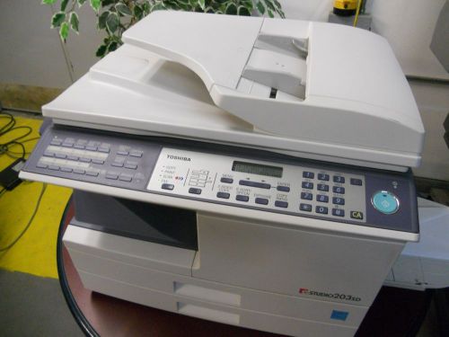 Toshiba e-studio 203sd copier/scanner/printer/fax system for sale