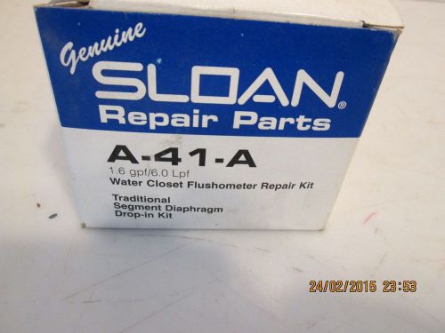 New genuine sloan a-41-a water closet flushometer repair kit segment diaphragm for sale