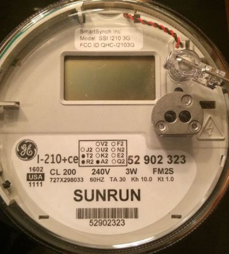 GE SMART METER I-210+ce SUNRUN