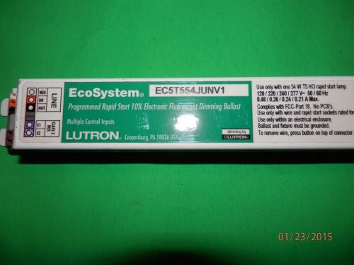 LOT OF 6 NEW LUTRON ECOSYSTEM  ELECTRONIC BALLAST 1-LAMP 54 WATT HO  T-5