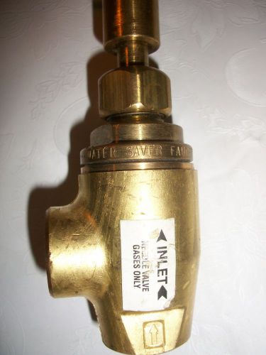 Water Saver Faucet Co. needle valve for gases only w/handle FREE SHIPPING