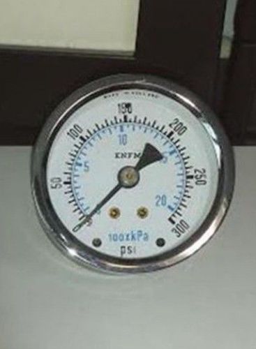 Air Pressure Gauge 0-300 PSI, Center Back Mount 2&#034;, 1/4&#034; NPT, brass connection