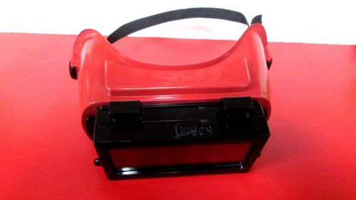 Jackson Model Z87 Red Welding Goggles Dark Shade Rubber Frame