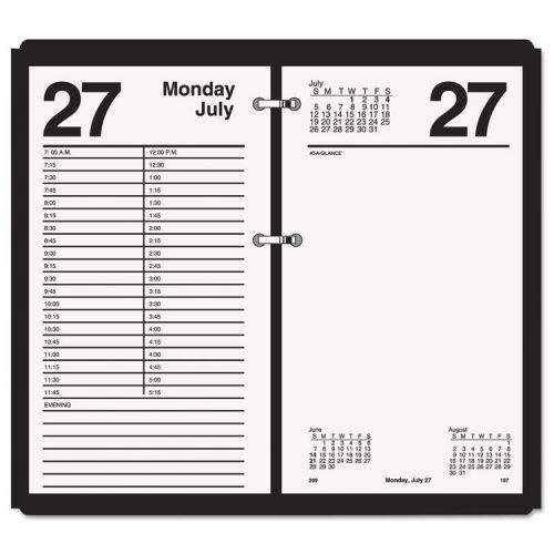 AT-A-GLANCE Large Desk Calendar Refill, 4 1/2 x 8, White, 2015