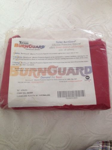 Burnguard 36 Inch Poly/Cotton Apron # 50360 (Red Color)
