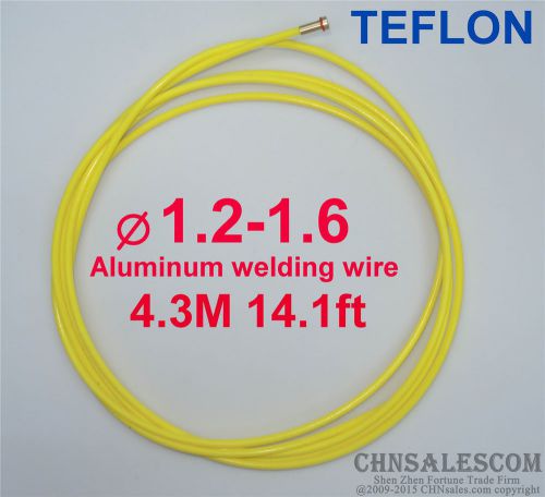 Mig mag teflon liner 1.2-1.6 welding wire euro connectors 4.3m 14.1ft for sale