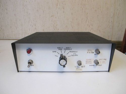 Vtg Signal Selector Sine Triangle TTL Square Synthesizer Syntest 102 Music