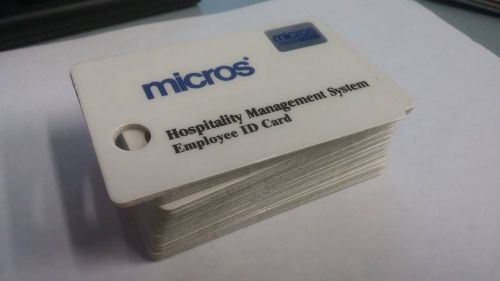 20 count Authentic Micros Employee ID Cards NEW! UNUSED!
