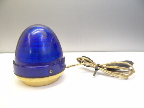 Vintage used old meoc electronic safety lantern japan signal blue light parts for sale