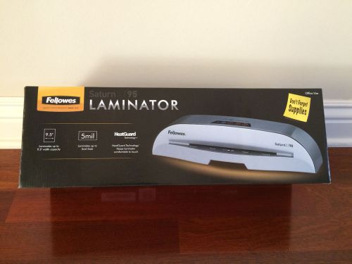 Fellowes saturn 2 95 9.5&#034; thermal &amp; cold laminator with starter kit for sale