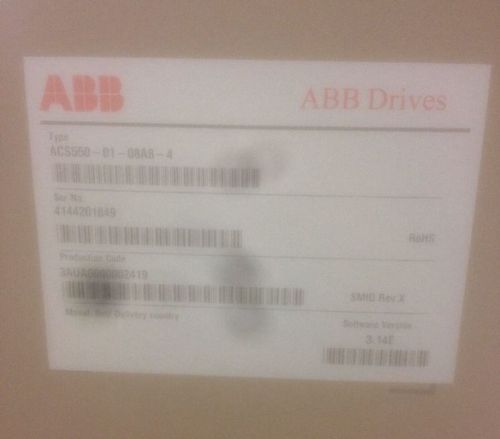 ABB Inverter ACS550-01-08A8-4 ( AC ) NIB !