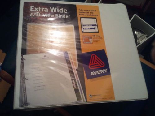 Three Ring Binder 3inch D ringWhite 4 count
