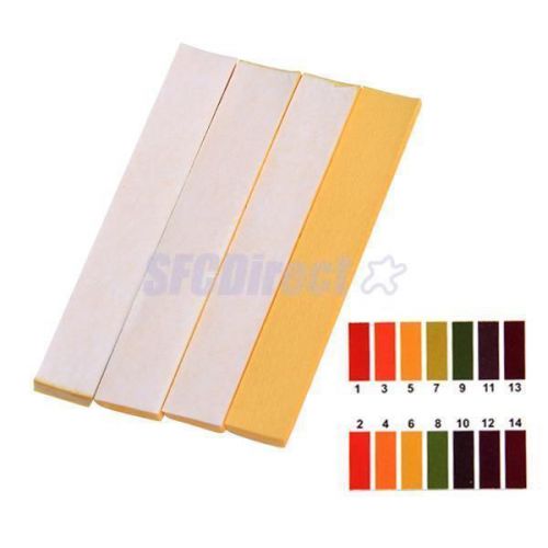 5x Pack of 80 Strips PH 1-14 Universal Indicator Test Papers High Quality