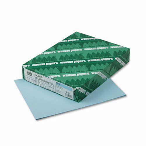 Wausau exact bristol cover stock, 8-1/2 x 11, blue, 250 sheets (wau82321) for sale
