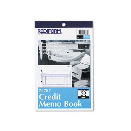 Rediform Office Products Credit Memo Book, 50 Sets/Book