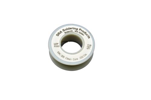 Lead Free No-Clean Flux Core Silver Solder, SAC305 .020-Inch , 2 Ounce Spool