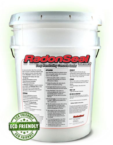 Radonseal standard penetrating concrete sealer (5-gal) - restricts water &amp; radon for sale
