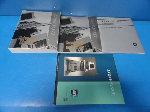 4 x PHILIPS ATL HDI 5000 ULTRASOUND SYSTEM USER MANUALS SET