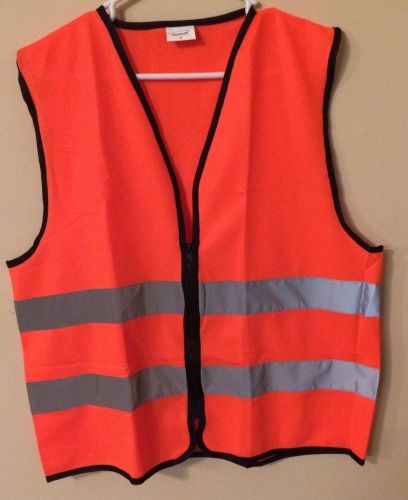 Lot of  4 orange safety vest reflective strips ansi/ dot class i and ii size: s for sale