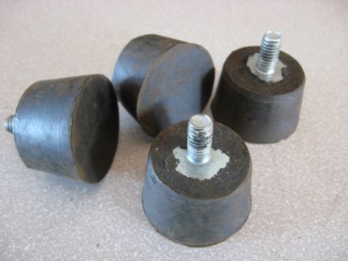 Anti-vibration large rubber feet with mounting bolt lot of 4 new for sale