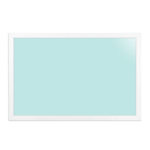 Eco-friendly mango wood framed color dry erase board - sky blue for sale