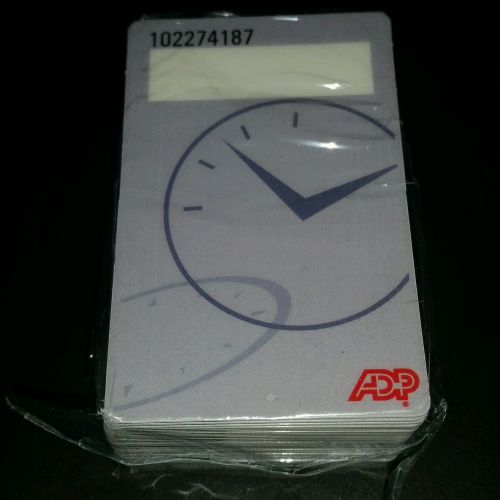 ADP employee badges timecards 50 pack for timeclock brand new