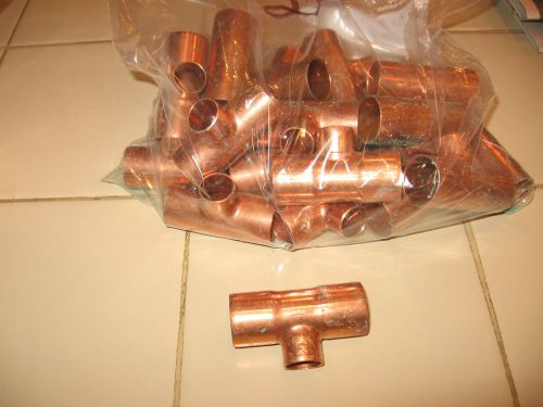3/4 x 3/4 x 1/2 copper T  plumbing fitting