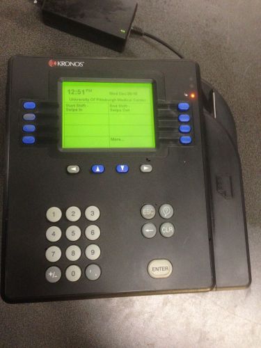 Kronos 4500 8602004-001 time clock tested working for sale