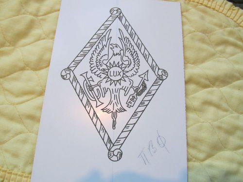 Engraving Template College Sorority Pi Beta Phi Crest - for awards - plaques
