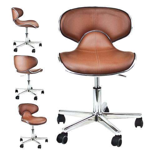 Tattoo stool chair facial spa beauty leather hydraulic massage salon 21&#034;h mocha for sale