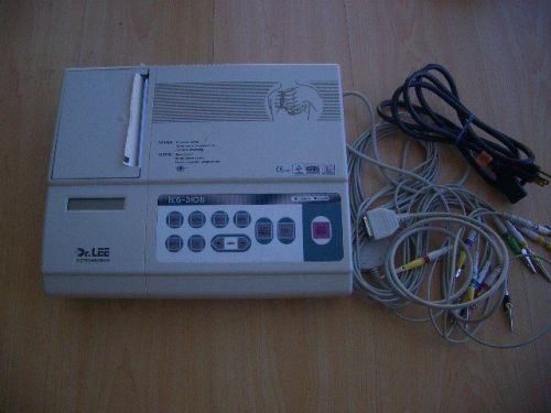 Dr Lee Electrocardiograph Machine ECG-310B EKG + Simultaneous Acquisition Cable