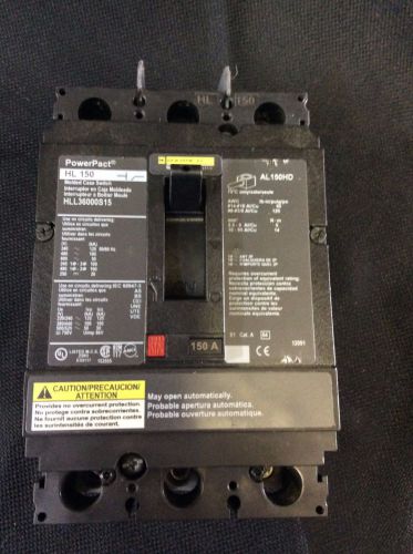 Hl150 powerpact 150a circuit breaker schneider square d new hll36000s15 al150hd for sale