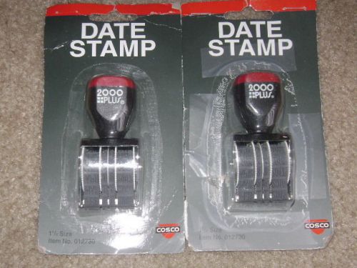 2) consolidated stamp cosco 4-band date stamp a.m., p.m., ans&#039;d, paid, (012730) for sale