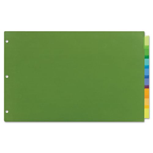 Big Tab Durable Plastic Insertable Dividers, Multicolor, 8- Tab, 11 x 17, 1/Set