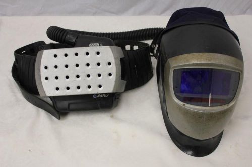 3m speedglas 9002x auto-darkening welding helmet &amp; adflo powered air respirator for sale