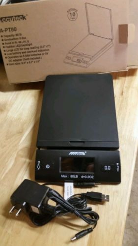 BRAND NEW!! Accuteck 80lbx0.2oz All-In-One PT80 Digital Shipping Postal Scale