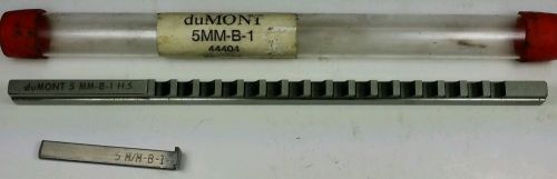 Dumont h.s. 5mm-b-1 metric key way broach with shim usa 44404 likenew! for sale