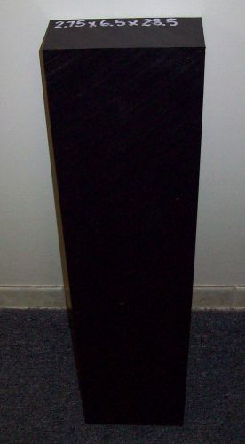 UHMW Virgin Black Sheet  2.75&#039;&#039; thick  x  6.50&#039;&#039; x  28.50&#039;&#039; CNC
