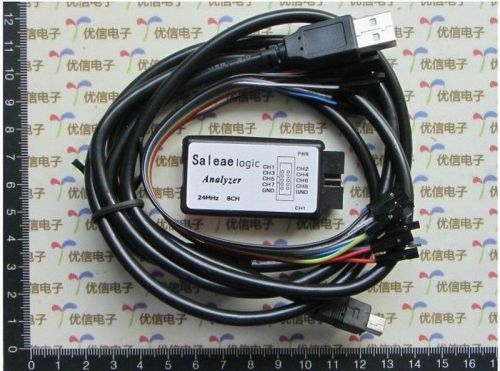 USB Logic Analyzer Device Set USB Cable 24MHz 8CH 24MHz for ARM FPGA New