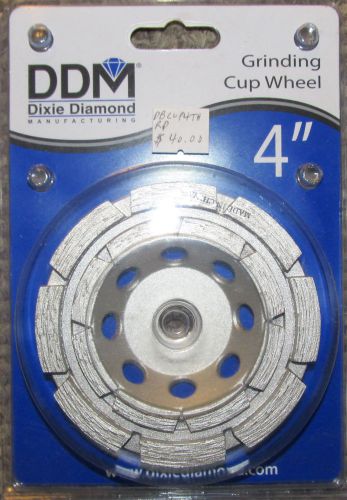 DDM Dixie Diamond Manufacturing 4&#034; Concrete Grinding Cup Wheel