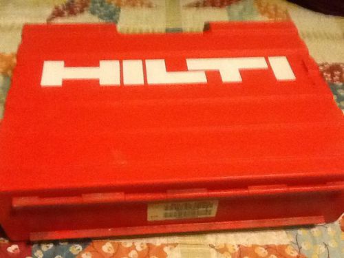 HILTI SB-12 RED HARD PLASTIC CASE ONLY DRILL AND BATTERY  AND BITS STORAGE CASE