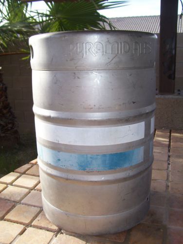 15.5 GALLON STAINLESS STEEL EMPTY BEER KEG, HOME BREW ,BBQ, STRONG MAN WORKOUT